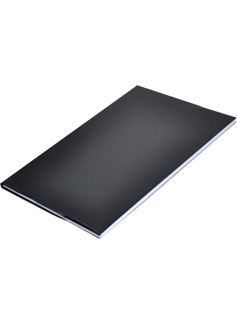 FIS PVC Cover Notebook, Foolscap Size (33.0x20.3cm), 96 sheets, 5mm Square Grid Lines, Color Black, Pack of 5 Pieces-FSNBFS2QPVC5MBK - Image 2